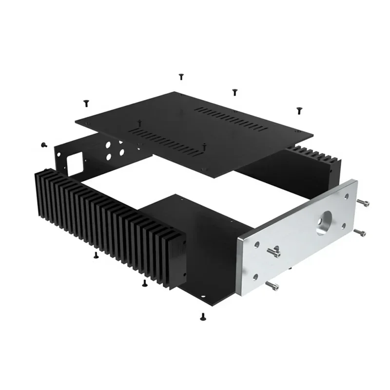 

212*70*257mm All Aluminum Power Amplifier Case Headphone Amplifier Enclosure Diy Audio Amp Accessories