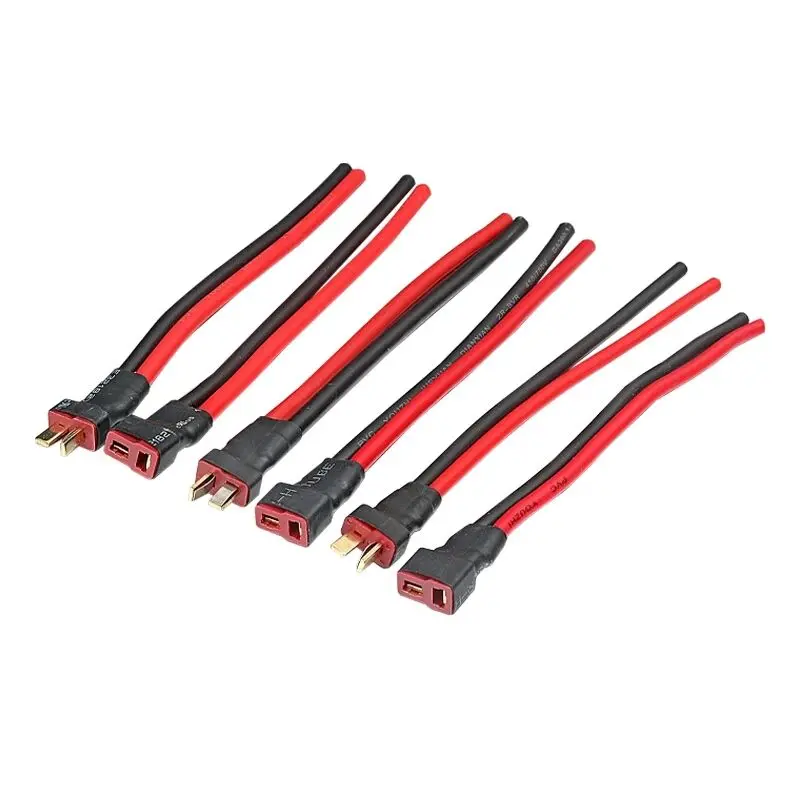 

Lithium battery T-type male female connector wire battery circuit output retrofit connector accessories socket charging plug