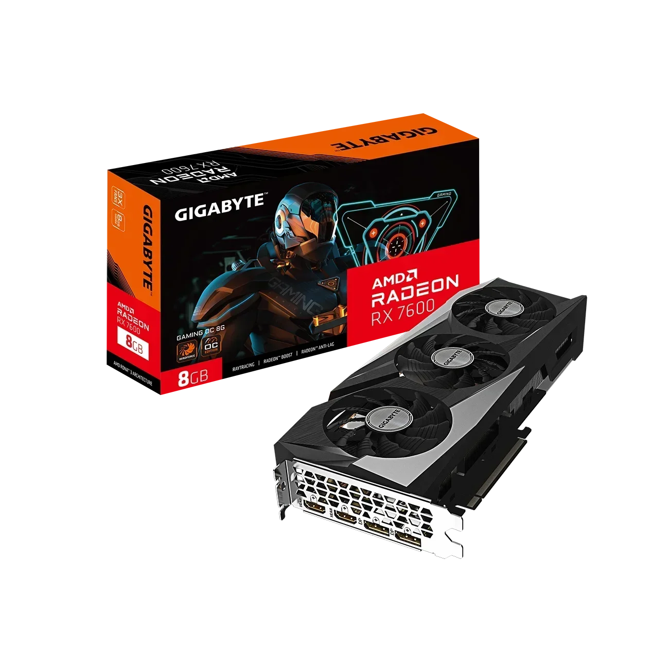 2023 Новая видеокарта RX 7600 GAMING OC 8G Видеокарта Rx 7600 amd