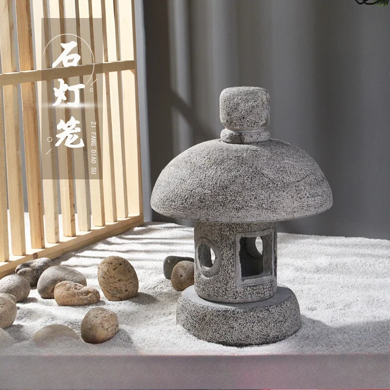 Stone Lantern Japanese Garden Light Ornament Blue Stone Lighthouse Japanese Stone Lantern Outdoor Villa Garden Landscneg Light