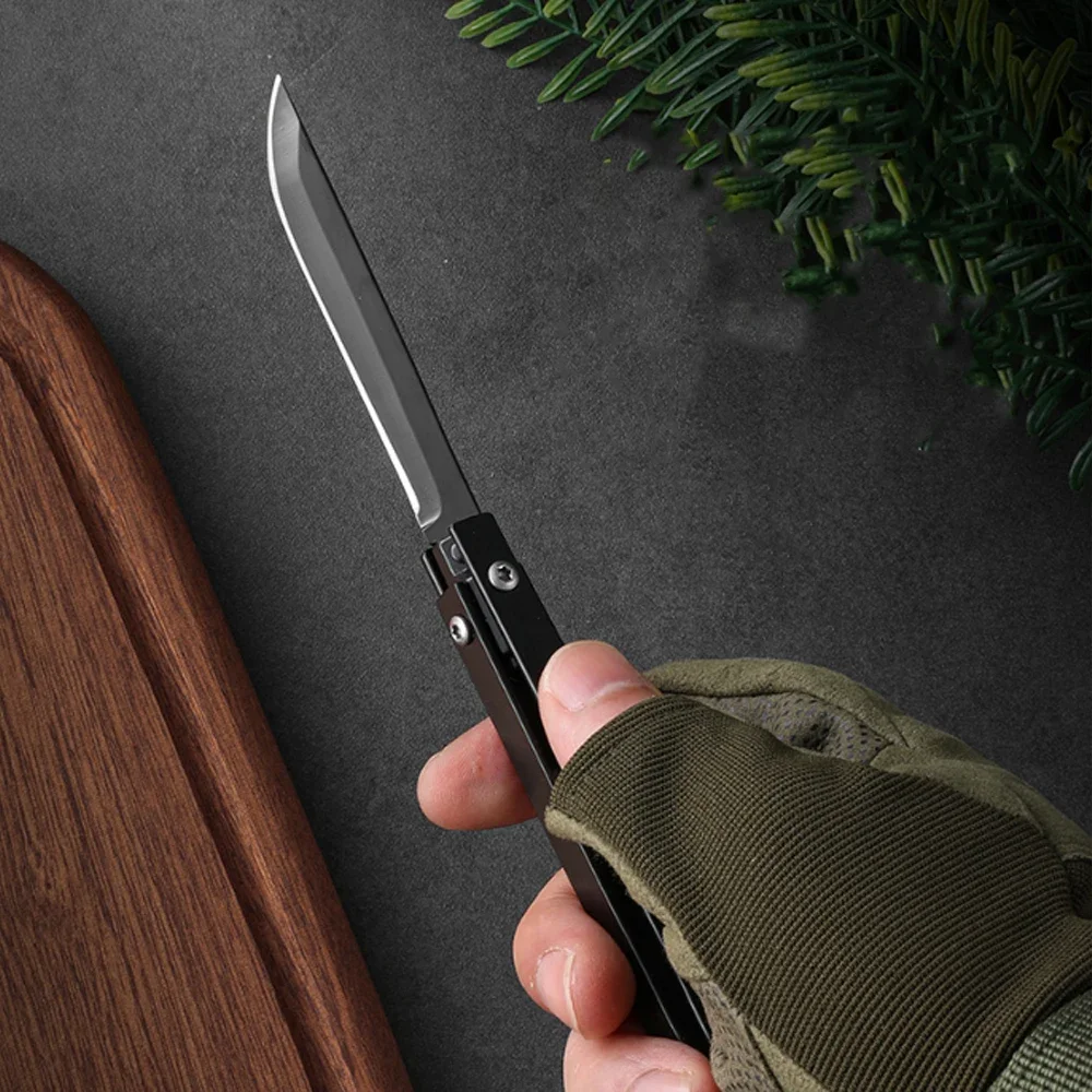 Mini Mechanical Stainless Steel Folding Knife, Multifunctional EDC Knife, Window Breaking Survival Portable Outdoor Knife