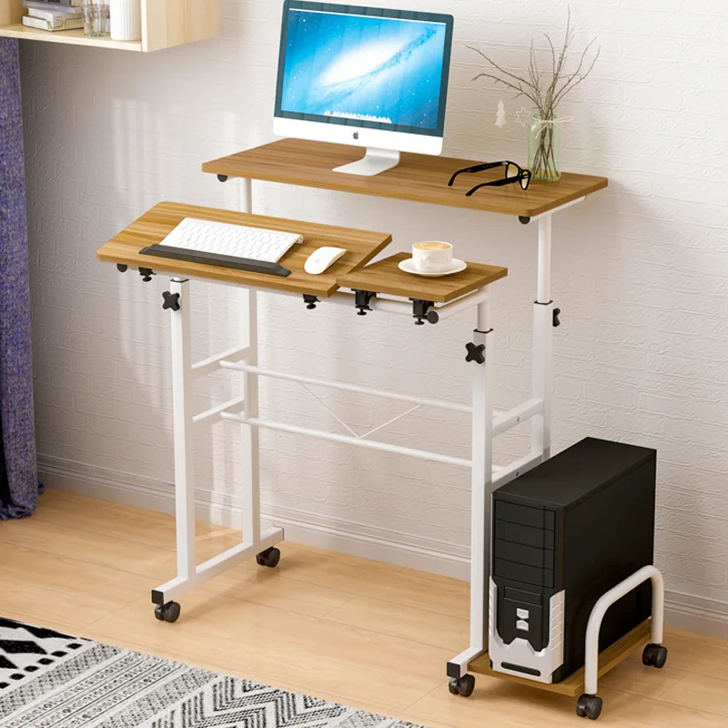 Simple Office Computer Desk Can Stand Up Desktop Home Simple Movable Lifting Learning Table