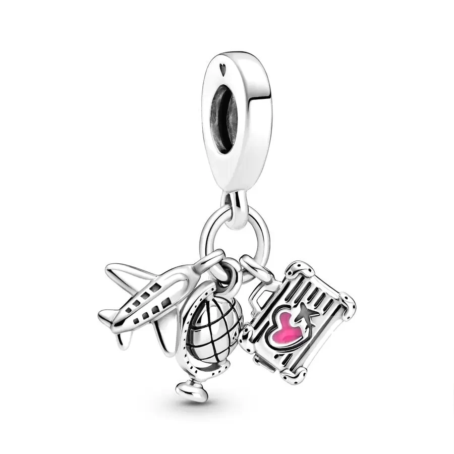 NEW Clover Family Tree Heart & Couple Stars Owl Dangle Charm Bead Fit Original 925 Sterling Silver Pandora Bracelet Jewelry Gift