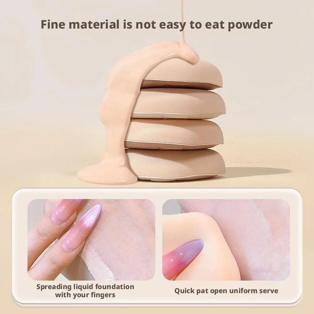 Éponge de mélangeur douce à coussin d'air, 1 pièce, fond de teint guimauve, éponge cosmétique, utilisation humide/sèche, applicateur de maquillage à haute élasticité