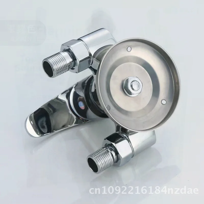 

Wall-Mounted Copper Triangle Shower Faucet with Water Mixing Valve Hot And Cold Water Switch for Bathroom Solar Water Heater