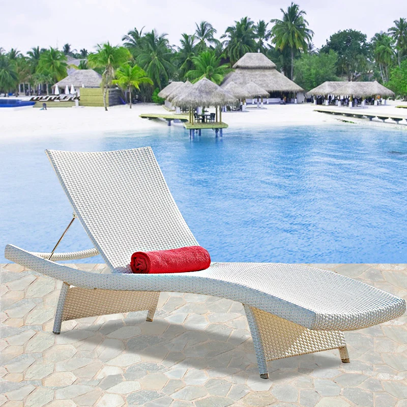 

Balcony recliner rattan chair outdoor rattan recliner
