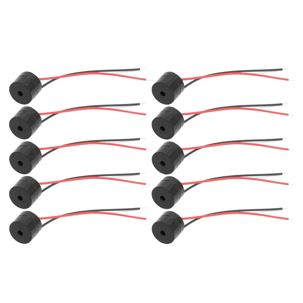 10Pcs Buzzer Active Piezo Electronic Wired Connector Beeper 12V DC 3-24V YMD-12095 For Motorcycles Steering, Satisfy Your Needs.