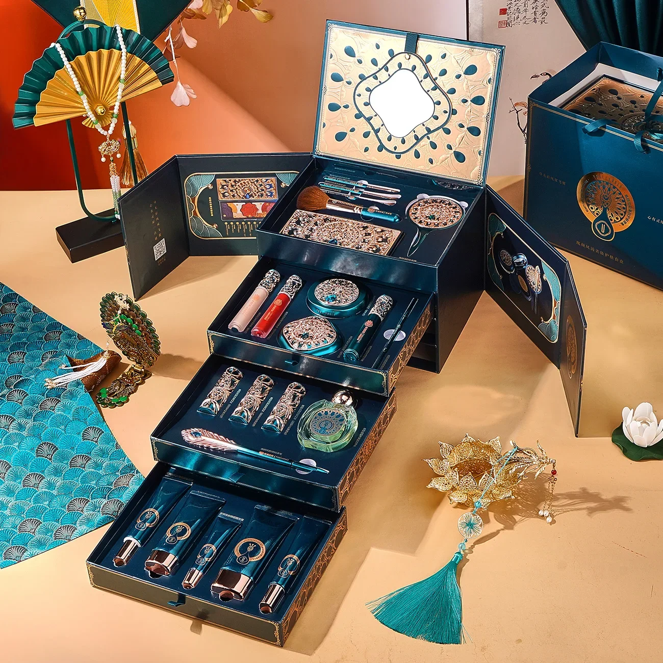 フロラシス 同様の美容とスキンケアセット バレンタインデー 誕生日プレゼント 21点セット メイクアップギフトボックス 初心者向け必須アイテム