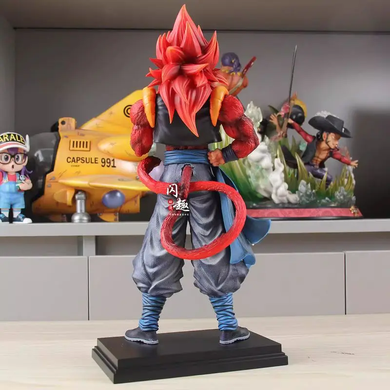 34cm DBZ SSJ4 Gogeta Model Anime Dragon Ball Z Action Figure Super Saiyan 4 Figurine Collection Doll GK Statue Ornaments Toys