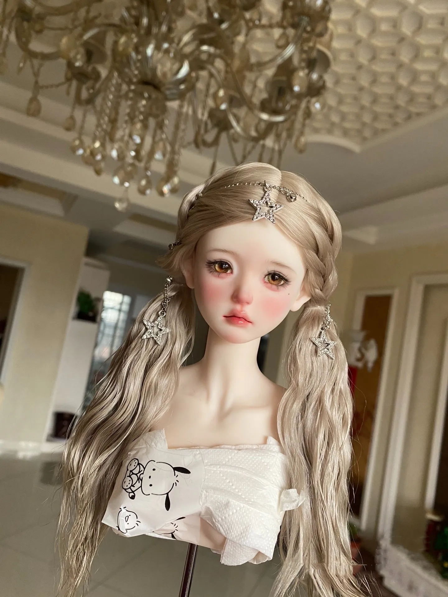 Beautifull Doll Hair 1/3 1/4 1/6 BJD Wig Free Shipping