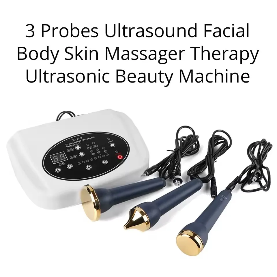 

SR-AT-02 Three Ultrasonic Probes for Facial Body and Eye Facial Massage Spa Use Ultrasound Cavitation Weight Loss Machine OEM