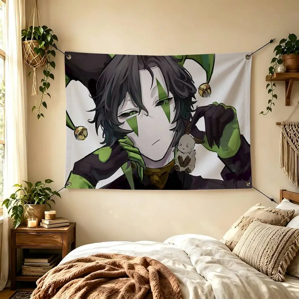Freak Circus Harlequin  Flags Wall Hanging Tapestry Outdoor Garage Room Decorative flag Background Blanket