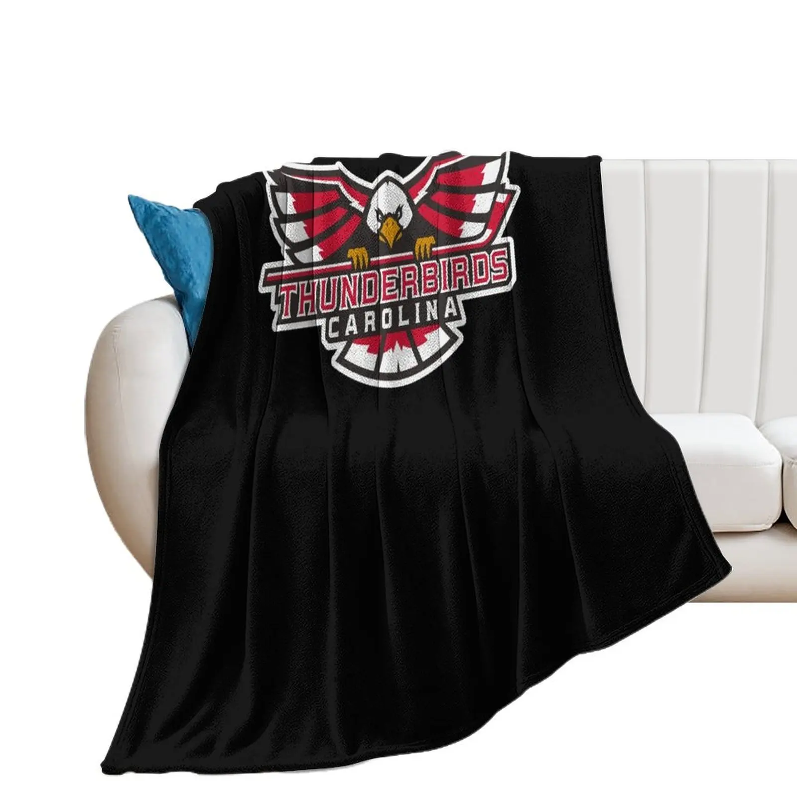 Carolina Thunderbirds Throw Blanket Bed linens Decorative Throw Decoratives Soft Big Blankets