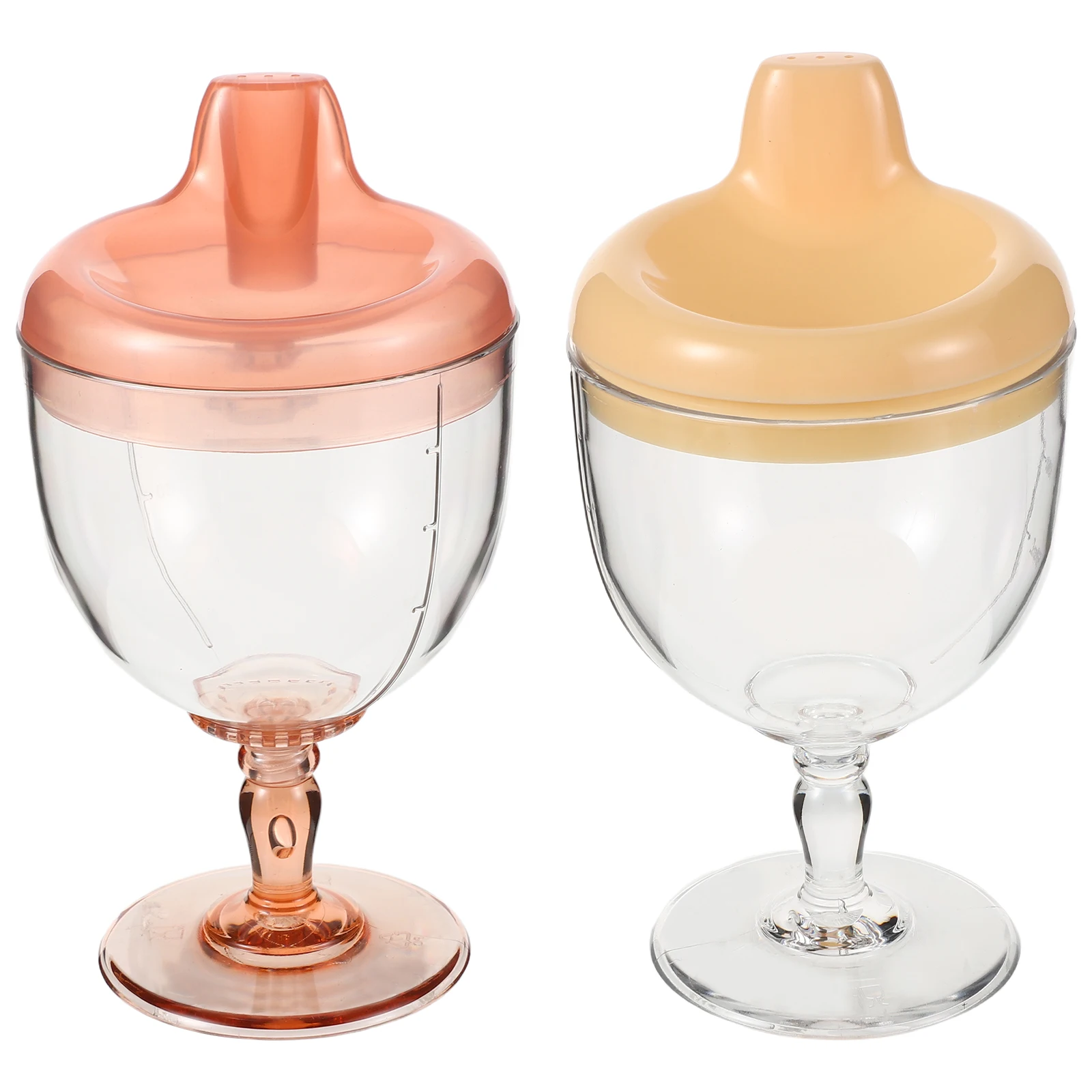 

2pcs Baby Training Cups High Glass For Toddlers Anti-Drop Safe Design Ergonomic Grip Multipurpose Plastic Cup Infant Water