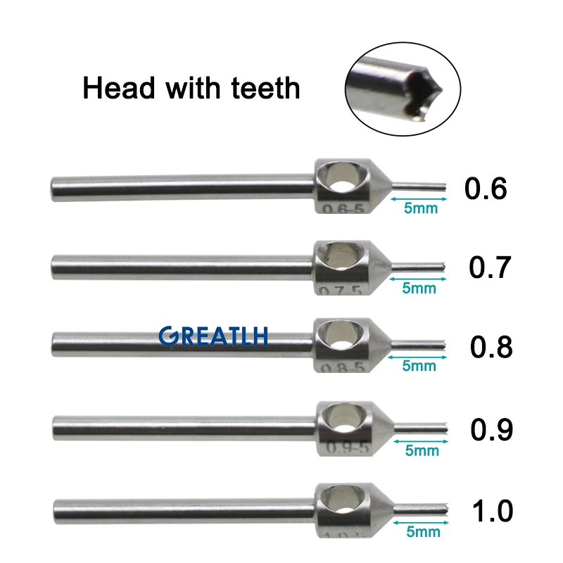 GREATLH 1pc Hair Implanting Punches Ultra Fine Hair Implant Transplanting Tools Stainless Steel Follicle Extraction Tool