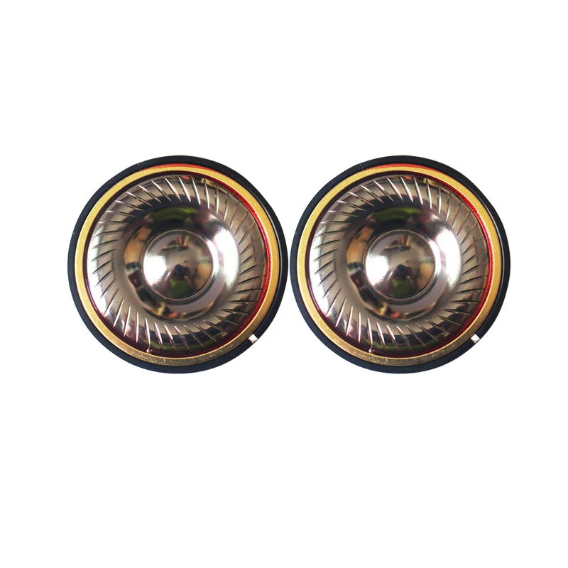 50mm Titanium Diaphragm Headphones Speaker Unit DIY 32Ohm Large Headset Drivers with Copper Ring 2PCS