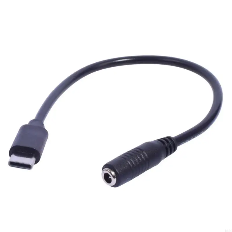 B95C USB Type C Male to 3.5x1.35mm Female Charging Cable Supports Fast Charging for Gaming Consoles and Headphones