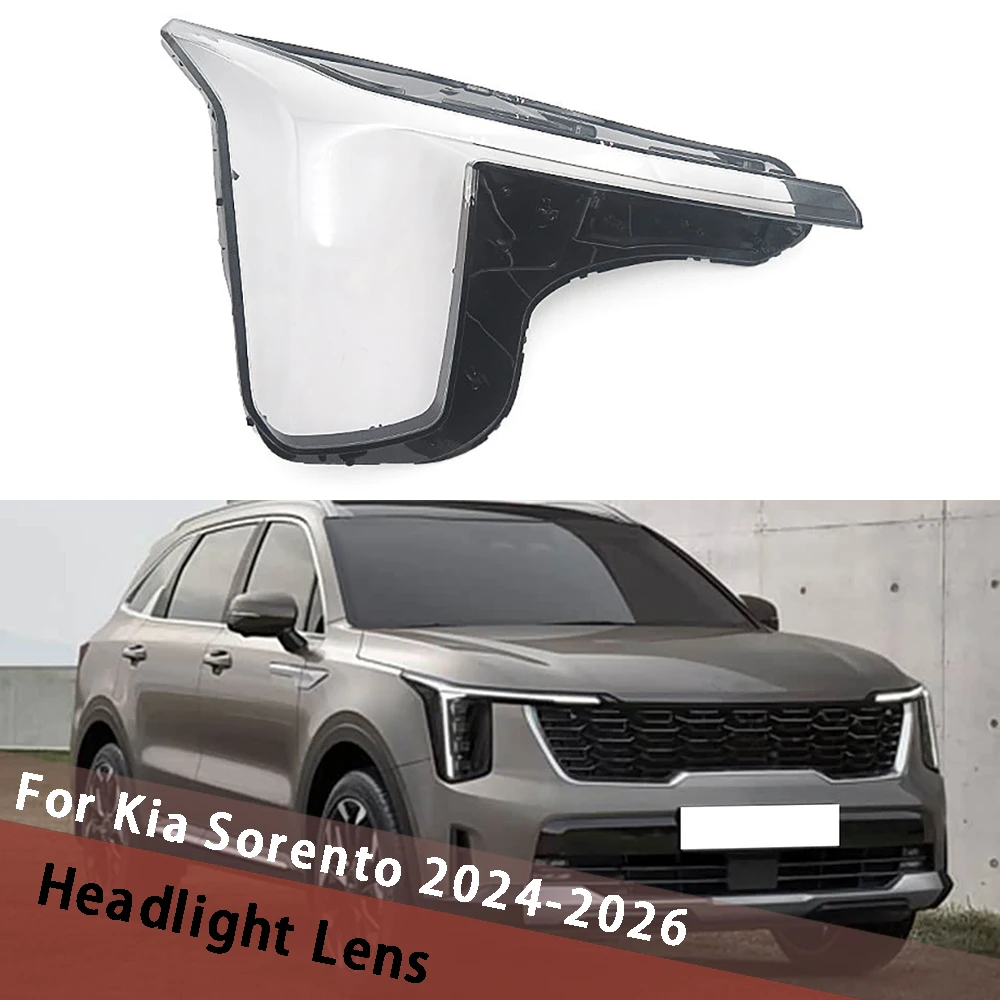 

For Kia Sorento 2024 2025 2026 Headlamp Cover Headlight Lens Shell Housing Light Transparent Lampshade Lampcover Lamp Mask