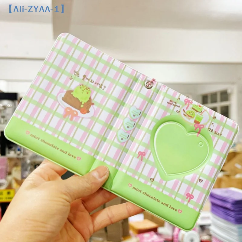 【ZYAA-1】1 Stück Mini 3 Zoll Liebesalbum Foto-Photokartenhalter Kpop Fotoalbum Idol-Sammelmappe Fotokartenhalter Kartensammelbuch