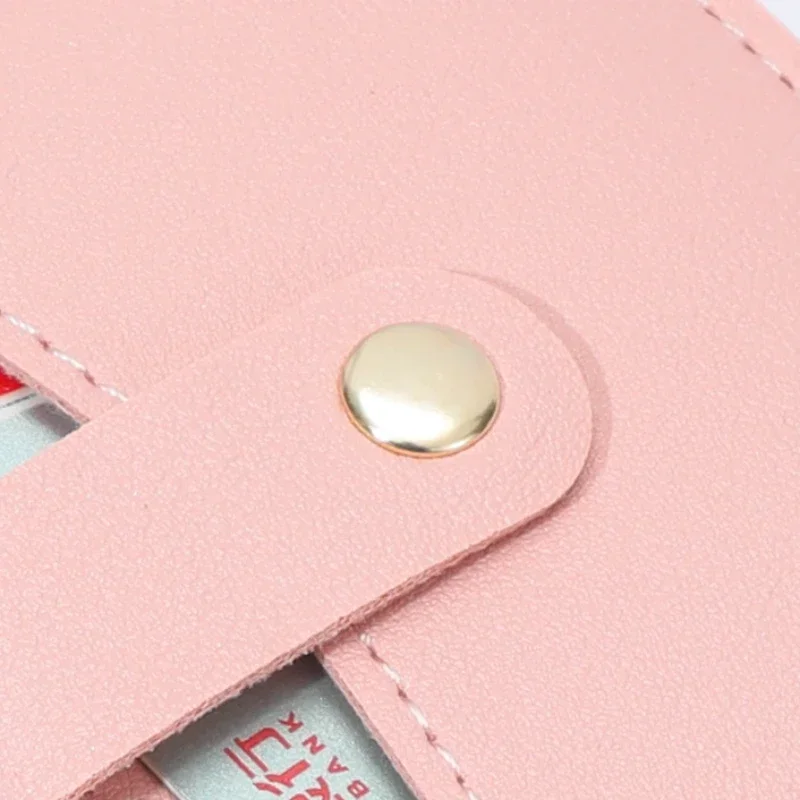 Thin Vintage Women Leather Small Wallet Slim Credit Card Holder Money Bag High Quality ID Card Case Hasp Pocket Mini Purse