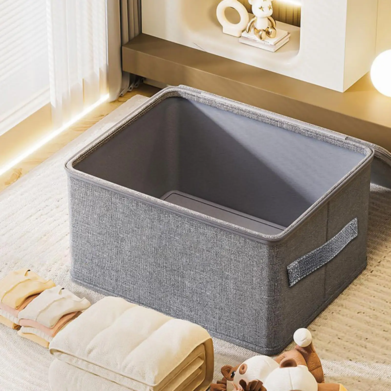 Lockable Clothes Storage Box with Password Lock, Privacy Storage Organizer for Jeans, Pants, Sweaters, Wardrobe & Closet Cabinet