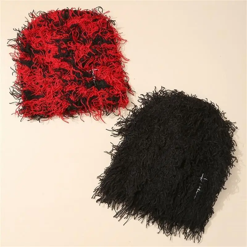 

652F Unisex Skullies Hat Versatile Outdoor Activities Hat with Distressed Coil Hat