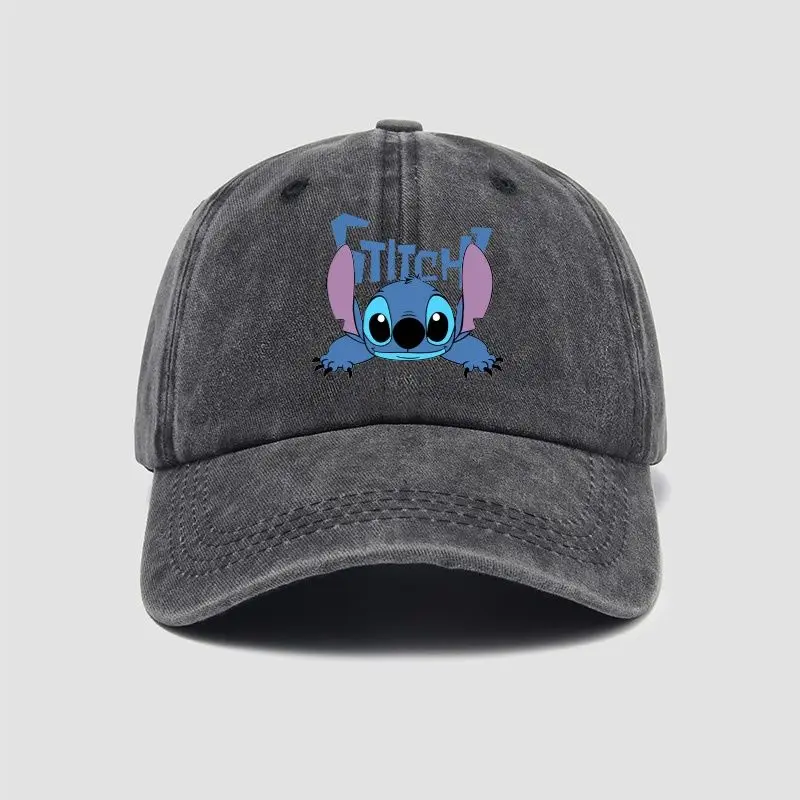 MINISO Kids Caps Cartoon Lilo & Stitch hats peaked cap boys and girls baseball cap Fashion Casual Summer Caps Tide Sport Hats