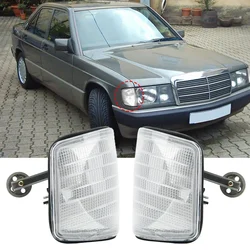Car Front Corner Lights Side Marker Turn Signal Lamp Scratch Resistant For Mercedes-Benz 190 W201 1982‑1993 Left or Right