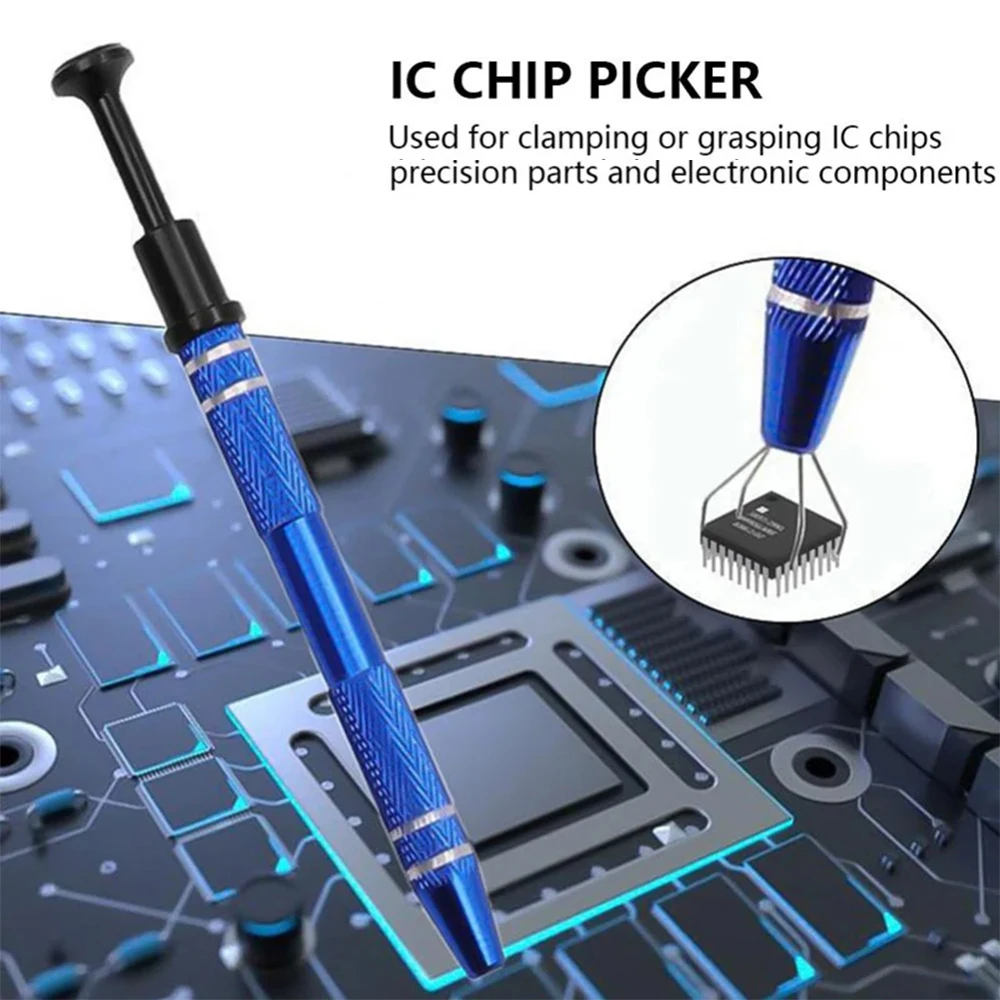 KATWAY Electronic Component Repair and Nuts, Precision 4-Claw IC Chip Extractor and Tool Remover HH-AA67