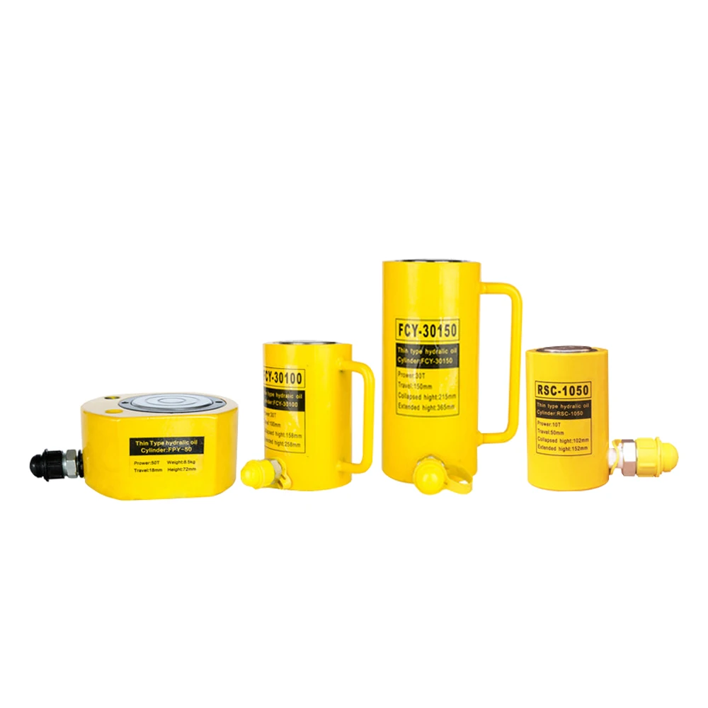 Agent Purchase Enerpac Hyva Low Profile Height Pancake Type Hollow 50 100 Ton Double Acting Hydraulic Jack With Best Price