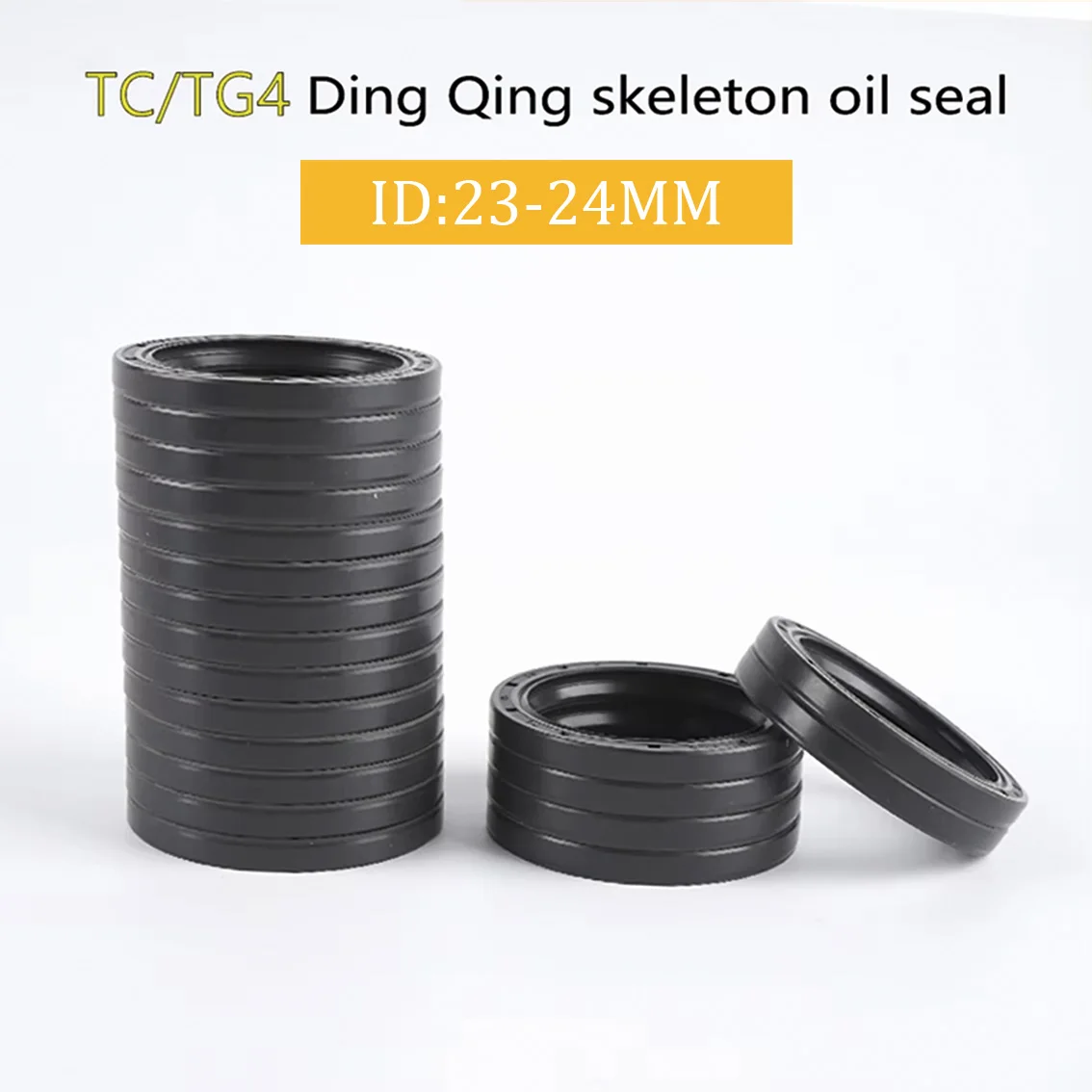 ID 23mm 24mm TC/TG-Nitrile Double Lip Oil Seal OD 30/32/34/35/36/37/38/40-62mm*5/6/7/8/10mm  NBR Nitrile Rubber Shaft Oil Seal