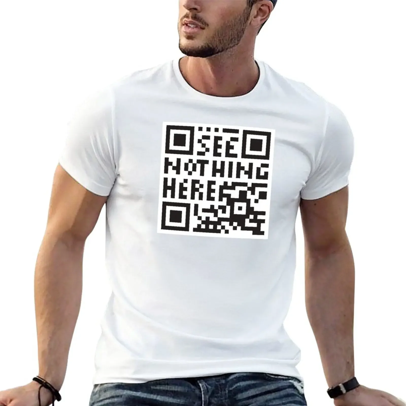 New confuse surveilling scanner - undecodable qr code T-Shirt cusom  shir swea shirs  shirs for men coon