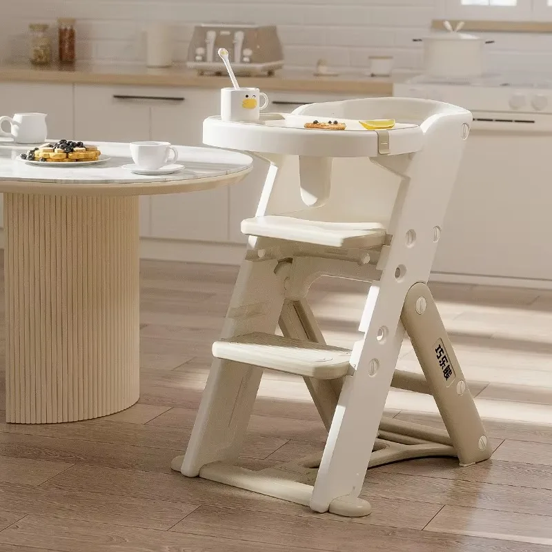 2025-adjustable-height-portable-plastic-baby-high-chair-kids-booster-dining-high-chair-for-home-kindergarten-toddler-learning