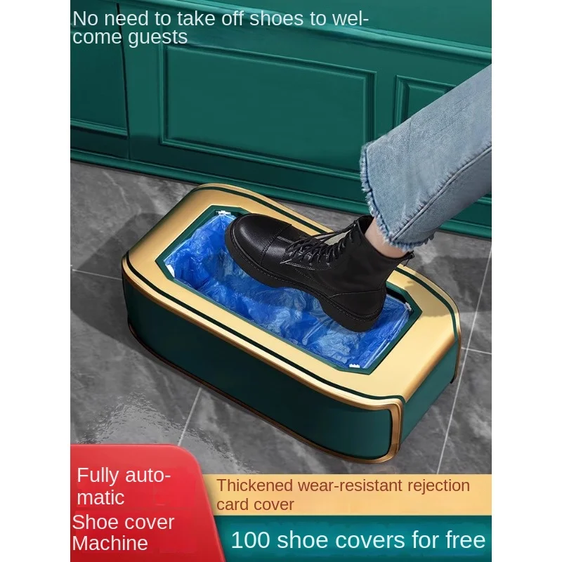 Indoor Entrance Shoe Cover Machine, Fully Automatic Household Foot Stepping Intelligent Foot Cover Box, Shoe Cover Machine