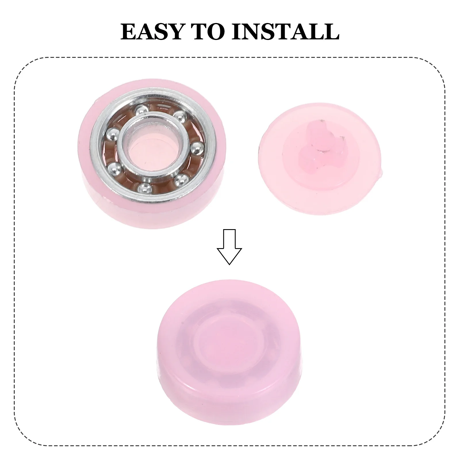 30 قطعة محامل عمود طاحونة الهواء: 5 سنتيمتر مصغرة الكرات الأخدود العميق Diy بها بنفسك الحرفية قطب طاحونة إصلاح لوح التزلج