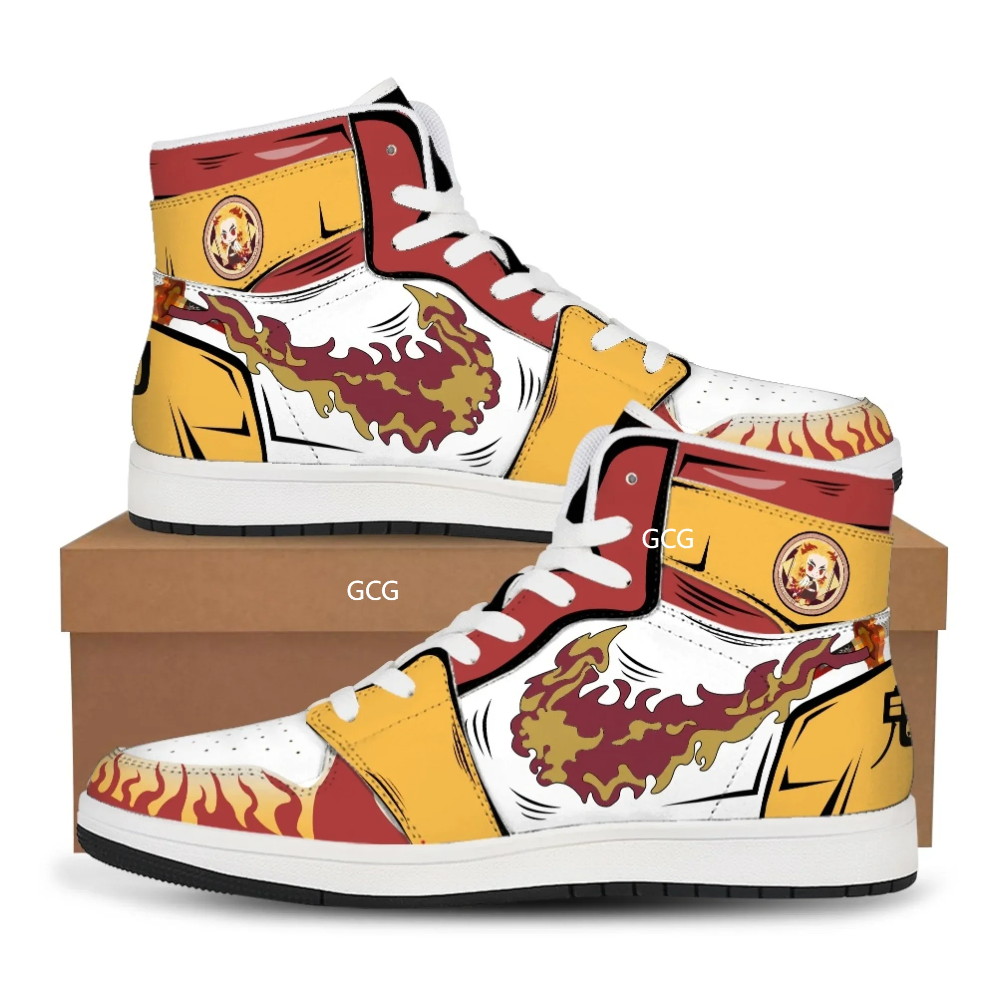 Japanese anime Sports shoes demon slayer Anime cosplay Anime Figures Printing high-tops fashion  Halloween Christmas gifts