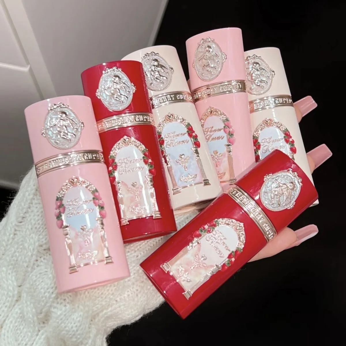Flower Knows-rubor nuevo, colección de Cupido de fresa, rubor líquido de larga duración, 7g, Cosméticos Coreanos, maquillaje, acabado mate