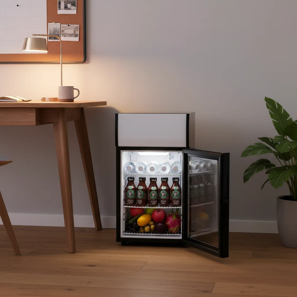 Drinks Cooler Freezer Countertop Display Refrigerator Table 42L Small Fridge