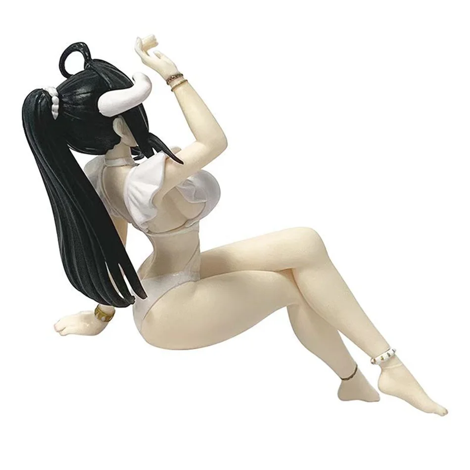 16cm Overlord Albedo Swimwear PVC Anime Action Figures Model Collection Ornament Anime Cartoon Model Toy Gift In Stock