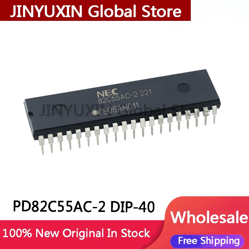 Image of 5-20 Stücke UPD82C55AC 82C55AC-2 D82C55AC-2 UPD82C55AC-2 8255 DIP-40 IC Chip Auf Lager Großhandel