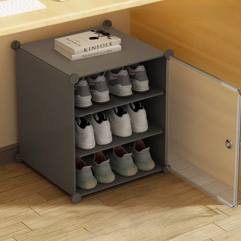 

Shoebox: Door, dormitory, shoerack, transparent storage box, multi-layer indoor simple shoe cabinet, space-saving storage