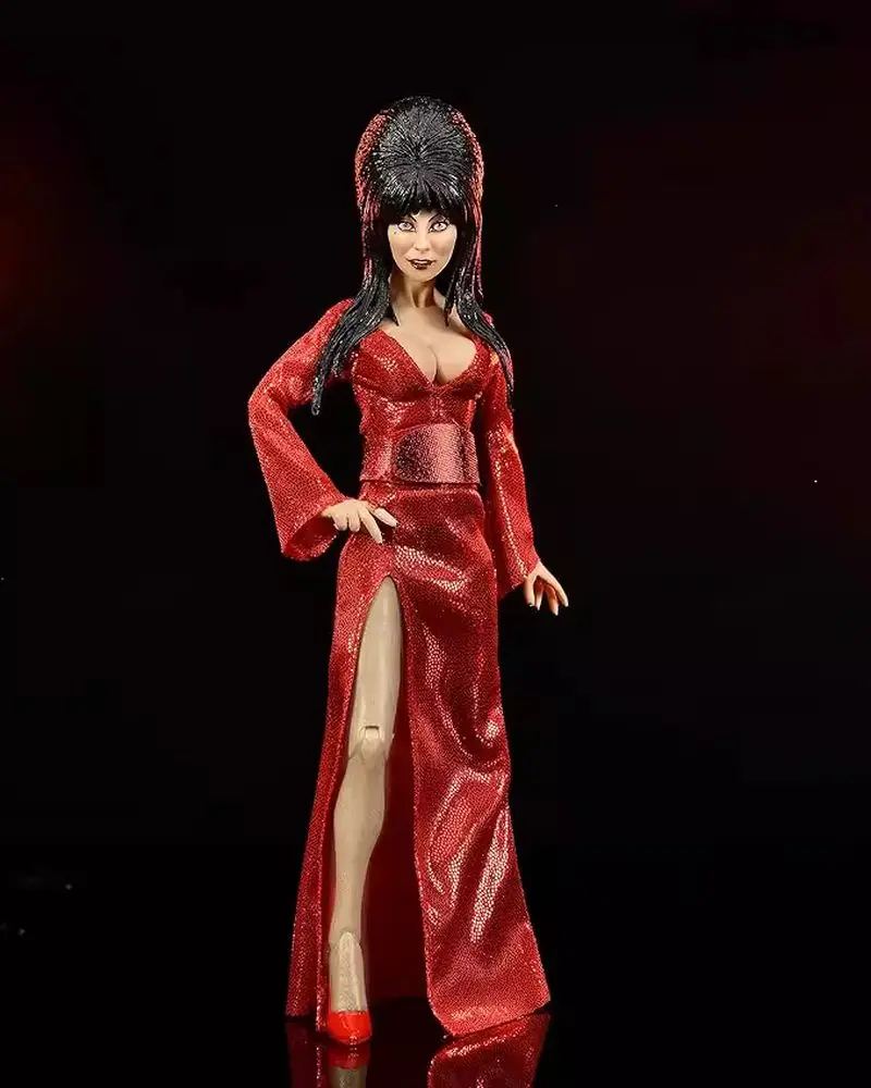 NECA 56080 Elvira الشكل عشيقة الظلام عمل التماثيل مانغا تمثال اللعب أنيمي الطرفية دمية الأصلي هدية للأطفال
