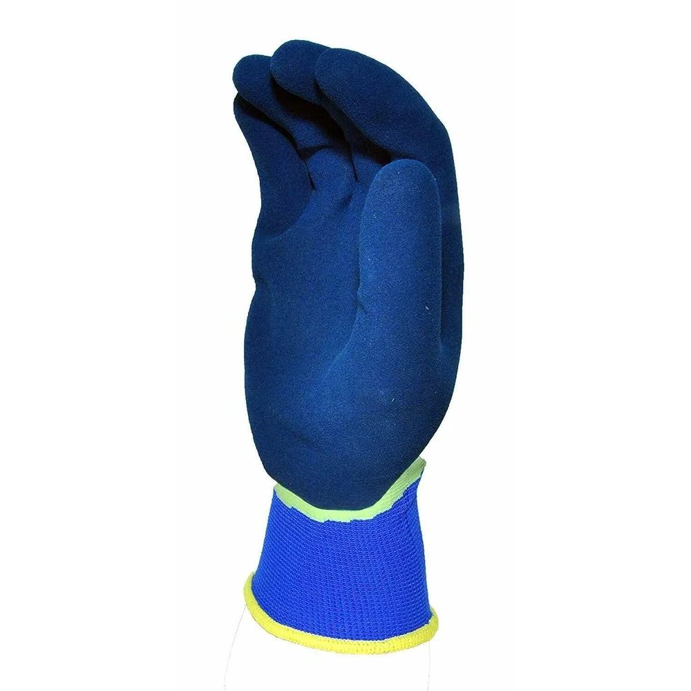 Luvas de segurança para jardinagem, revestimento de microespuma, respirável, aderência de nylon, leve, durável, confortável, luvas de trabalho, várias tarefas