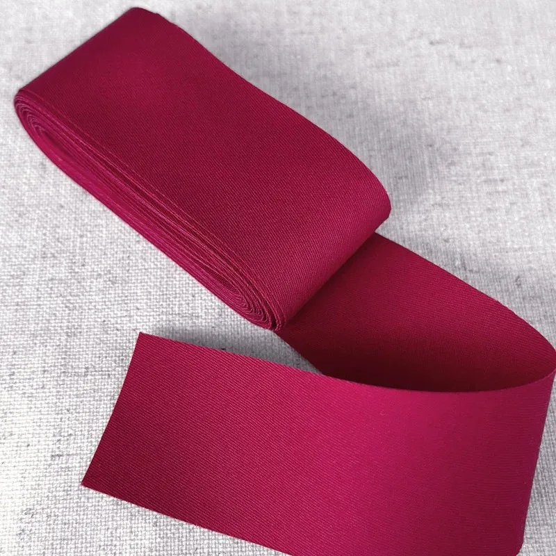 100% Gekämmtes Baumwoll-Schrägband Mittlere Dicke Geflochtenes Band für Leinenkleidung Bettwäsche Kissen DIY Nähzubehör – Detail 3