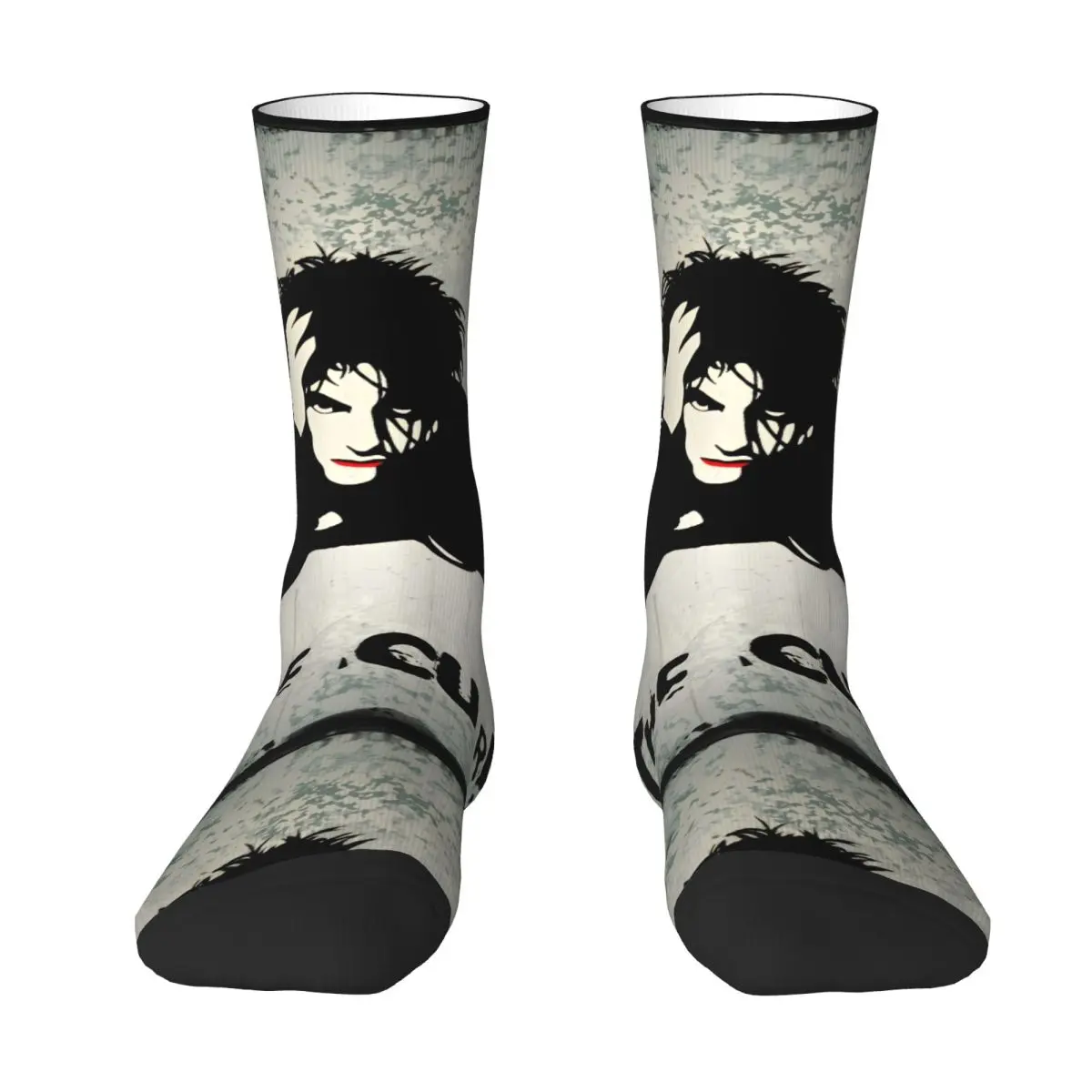 The Cures Robert Smith Stockings Design Novelty Socks Autumn Anti Slip Socks Adults Men Outdoor Sports Breathable Socks