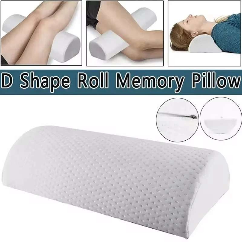 Women Legs Orthopedic Health Care Pillow Half Moon Memory Foam Sleeping Pillows Back Waist Leg Pain Alleviate Support Cushion