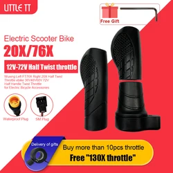 Wuxing Left FT-76X Right 20X Half Twist Throttle ebike 36V48V60V72V Half Handle Twist Throttle for Electric Bike Accessories
