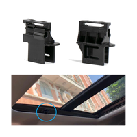 2Pcs Panoramic Sunroof Sun Visor Fixed Buckle Sun Shade Clip Black Plastic 70800-TLY-H11ZA for Honda CRV 2017-2021