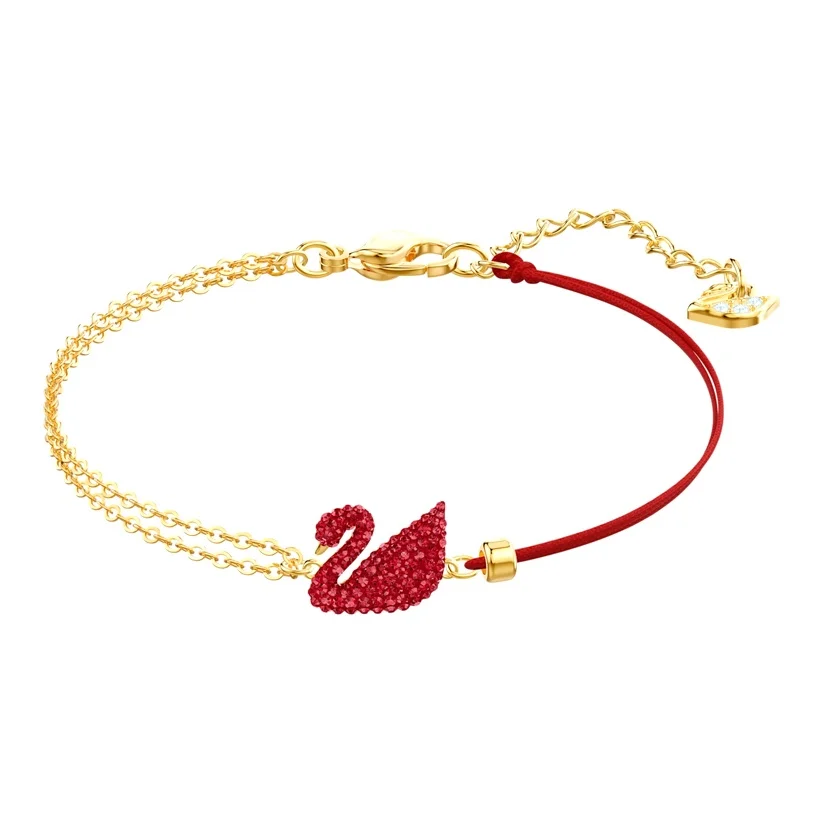 

Swarovski Swan Faux Crystal Bracelets Women's Red 5465403