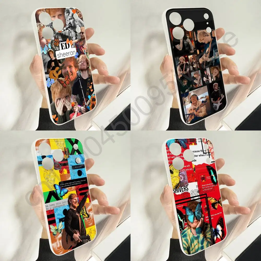 

Ed S-Sheeran Collage Phone Case For iPhone 11,16,15,14,13,17,12,Plus,E,Air,Mini,Pro,Max Magnetic Magsafe Soft Cover